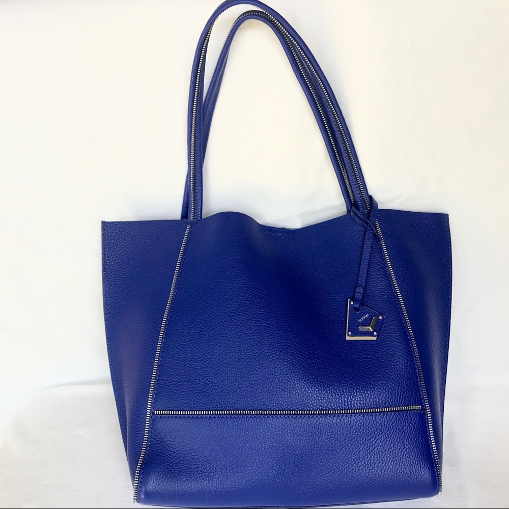 Botkier Soho pebbled leather tote cobalt blue - Picture 3 of 7